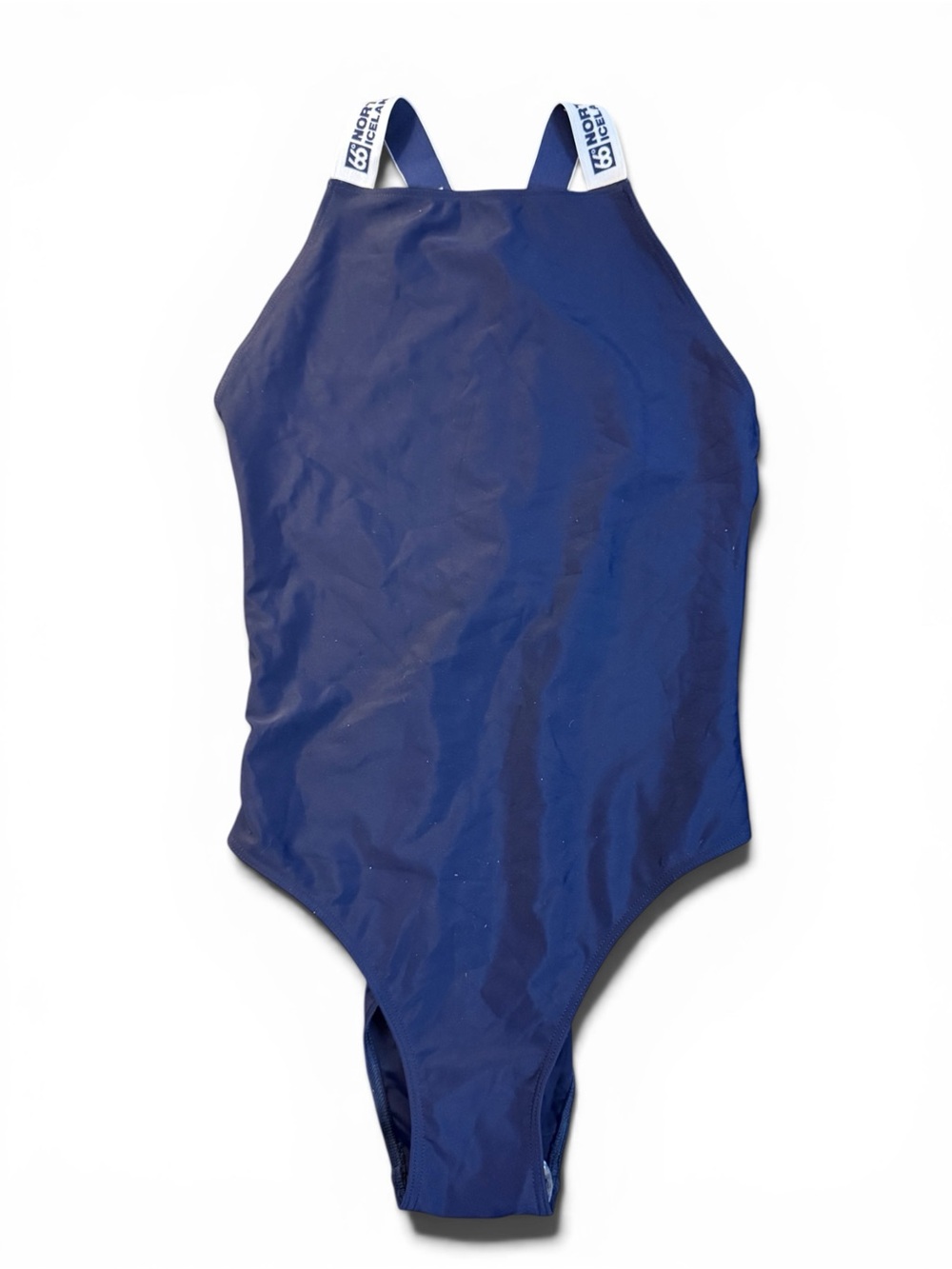 NWT Alda One Piece Navy Swimsuit Icelandic Brand 66°North Eco-Friendly Women M